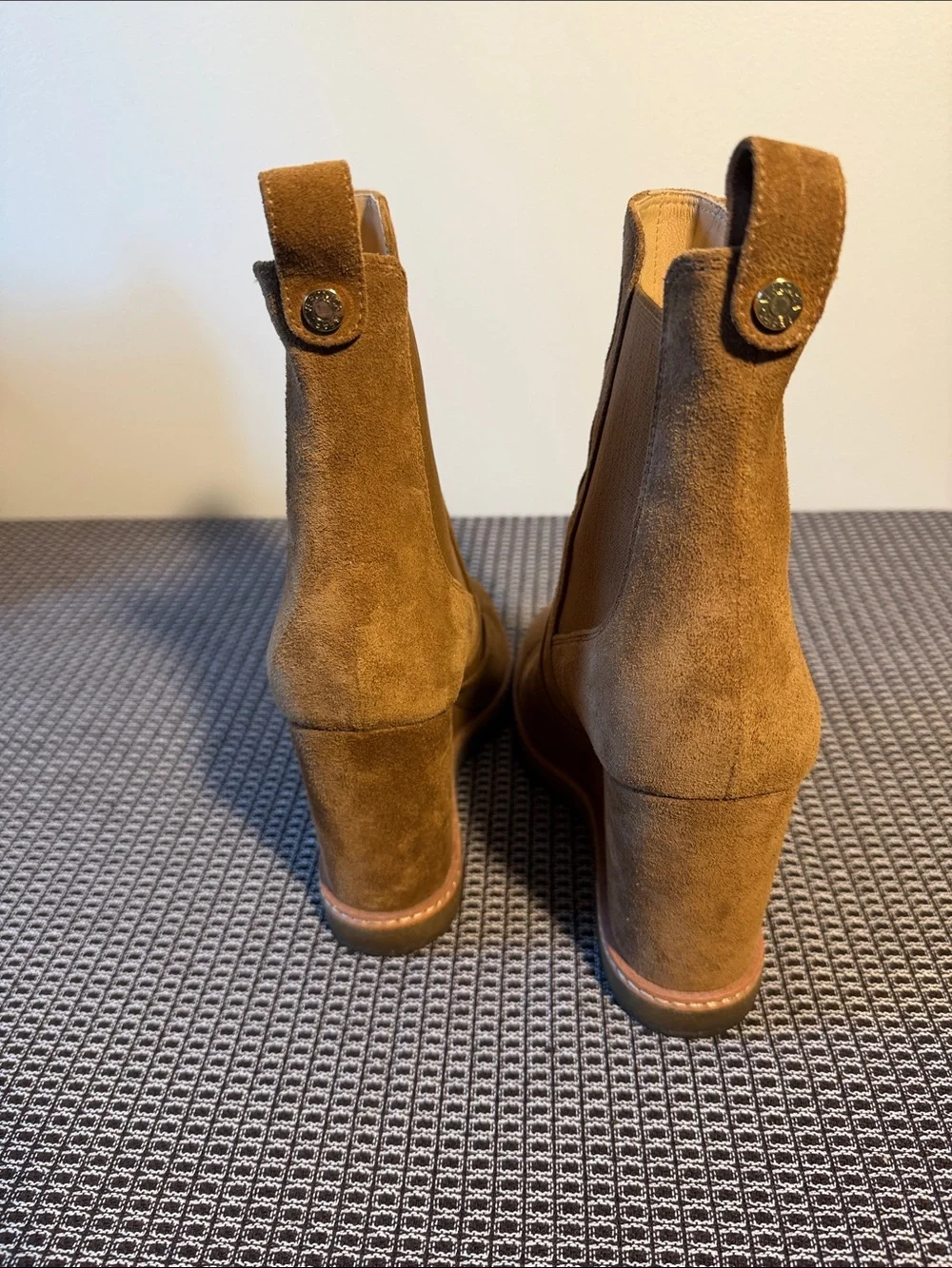 Veronica Beard Womens Aari 2 Brown Suede Wedge Boots Shoes 8 M